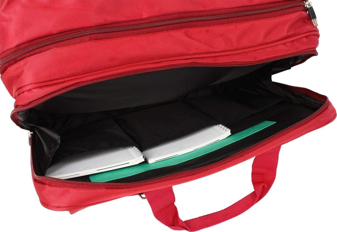 Pilotentrolley Aktenkoffer Pilotenkoffer Aktentrolley Koffer Trolley 48 cm Schwarz Dermata Bowatex