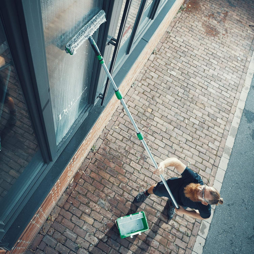 Unger OptiLoc Teleskopstange 1,85 cm (kompatibel Fensterreinigungswerkzeugen, ergonomischer Griff, A