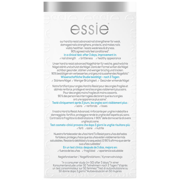 Essie Hard to Resist Advanced Nail Strengthener, professioneller Nagelhärter für stärkere, gesündere