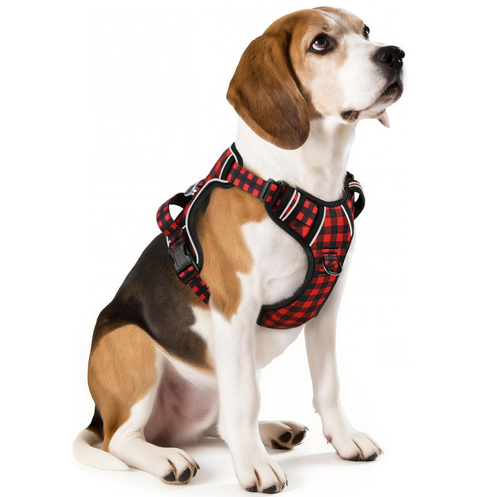 HEELE Hundegeschirr, No-Pull Hundegeschirr, Brustgeschirr für Mittelgrosse Hunde, Weich Atmungsaktiv