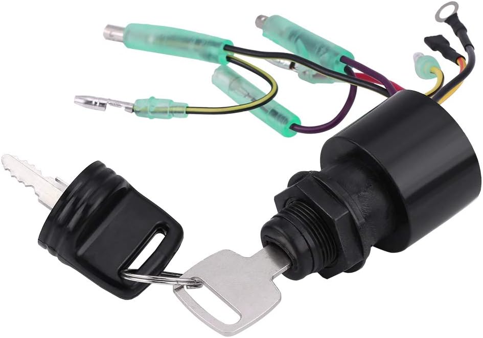 Boot Zündschlüsselschalter, Zündschalter mit 2 Schlüsseln für Mercury Outboard Remote Control Box 87