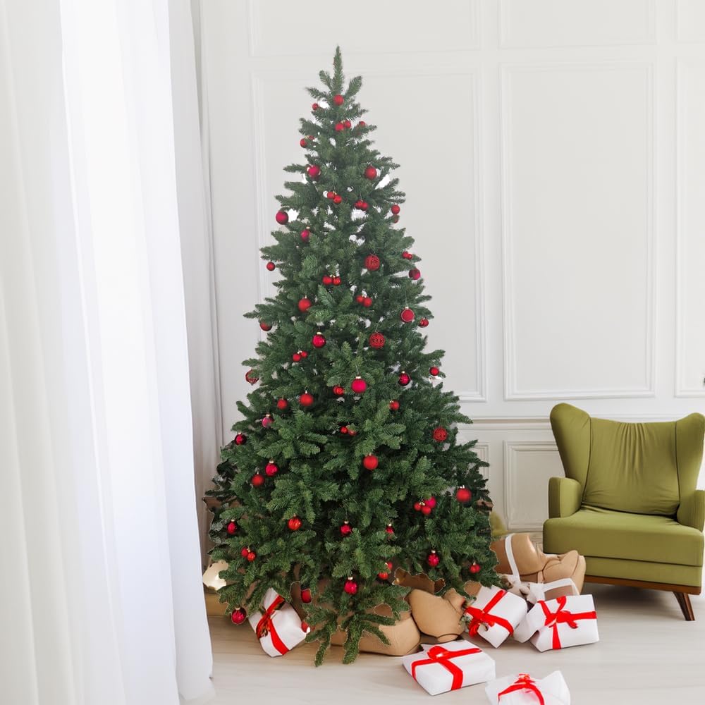 RS Trade 19001 Spessarttanne 100% PVC 150 cm Weihnachtsbaum künstlich (Ø ca.105 cm) 872 Spitzen und