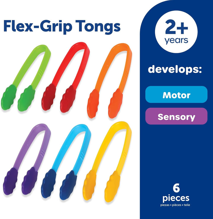 Learning Resources Flex Grip Tongs Pinzette Feinmotorik Greifwerkzeug Set für Vorschule und Kita Han