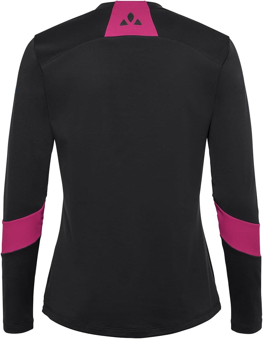 VAUDE Damen Women's Qimsa Ls Logo Shirt T-Shirt, 36 Schwarz