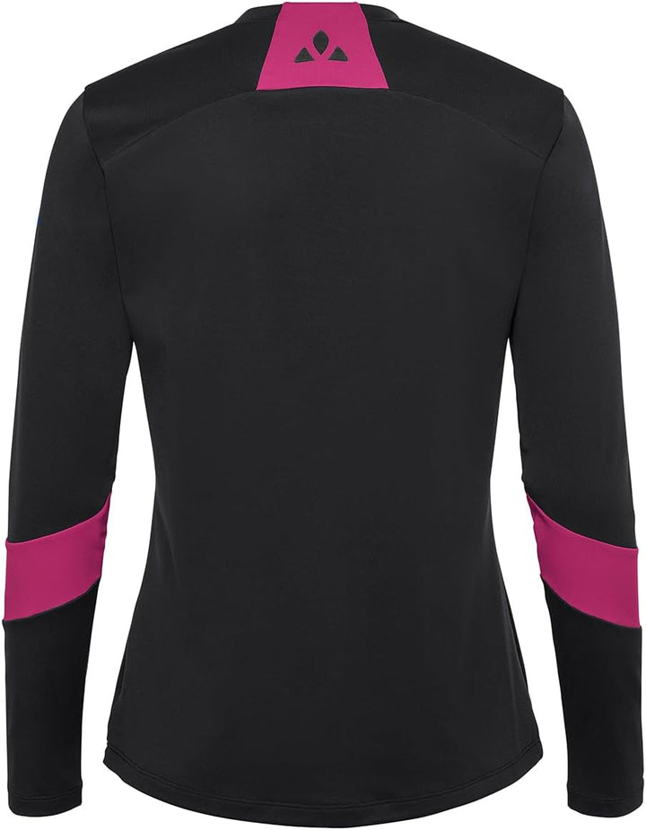 VAUDE Damen Women's Qimsa Ls Logo Shirt T-Shirt, 36 Schwarz