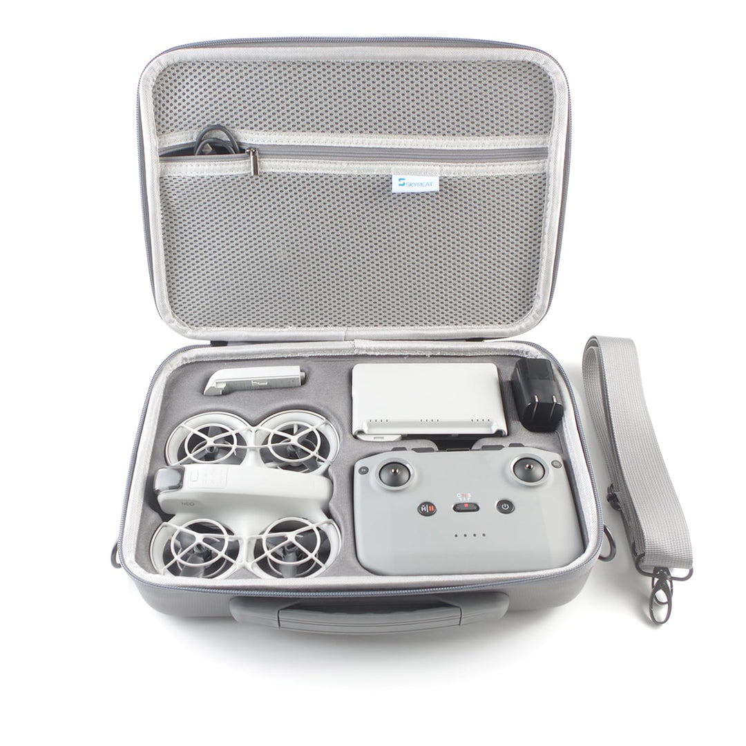 SKYREAT Neo Tasche, Tragbare Aufbewahrungs Tasche, Tragbare PU-Reisetasche für DJI Neo Fly More Comb