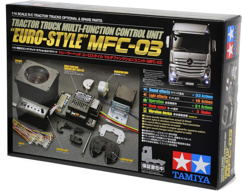 TAMIYA 300056523 1:14 MFC-03 Truck-Multifunktionseinheit, schwarz Single, Single