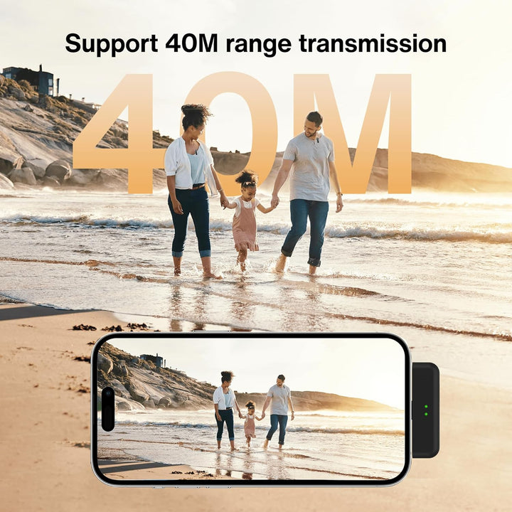 iVANKY Lavalier Mikrofon, Wireless Microphone. 2pcs externes mikrofon Smartphone, mikrofon Handy mit