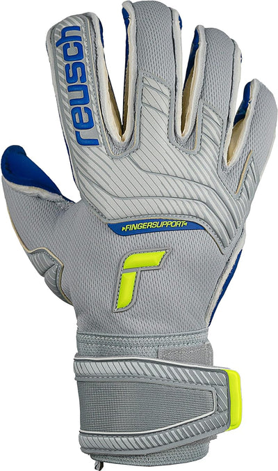 Reusch Attrakt Gold X Evolution Cut Finger Support Unisex Torwarthandschuhe mit Aussennaht Schnitt u