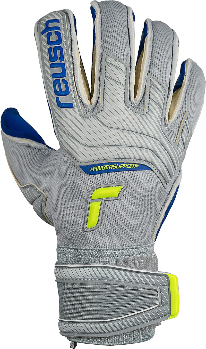 Reusch Attrakt Gold X Evolution Cut Finger Support Unisex Torwarthandschuhe mit Aussennaht Schnitt u
