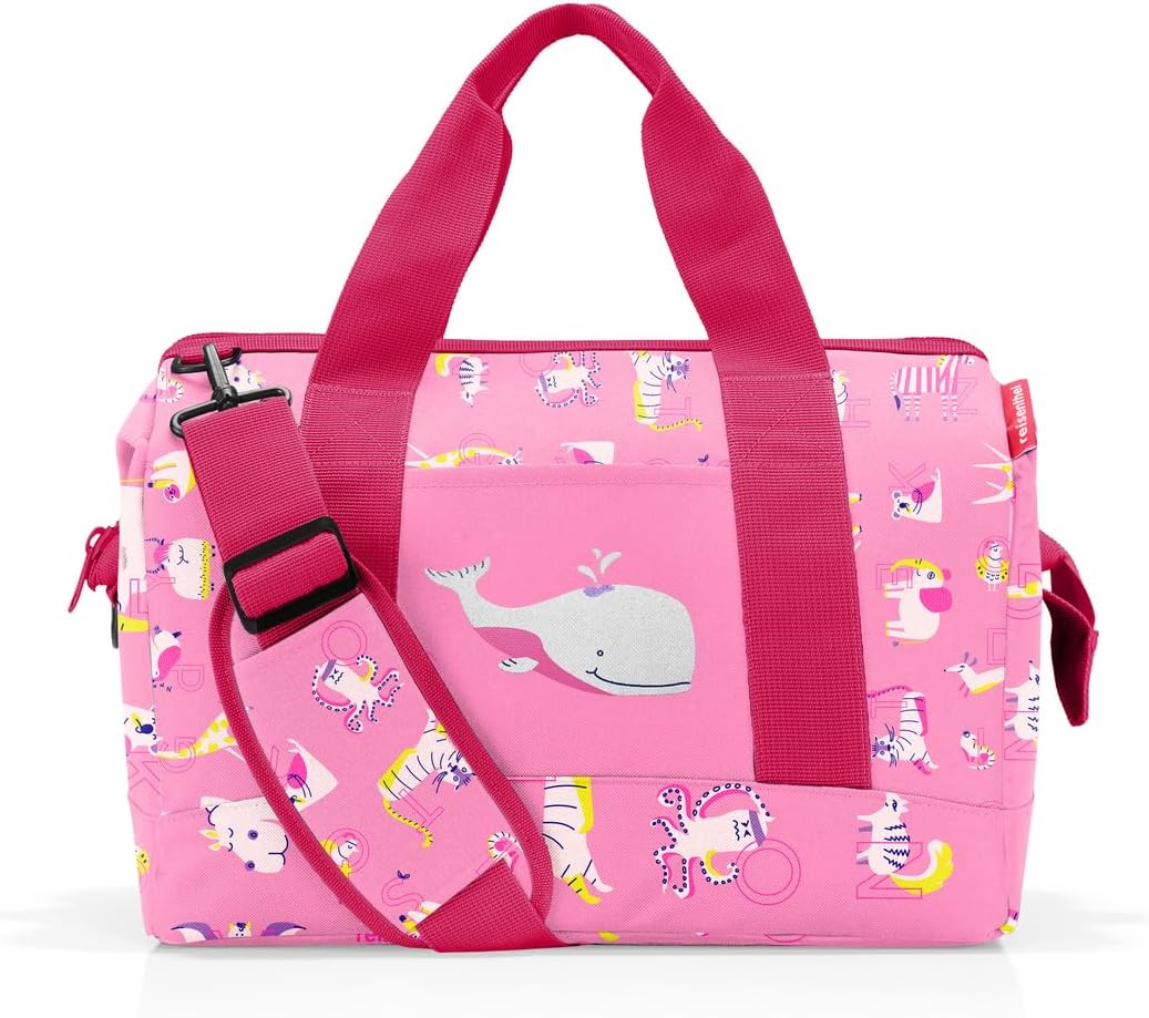 reisenthel Allrounder M Kids Kleine Reisetasche für Kinder Mit Stecklasche für Reisetrolleys, Farbe: