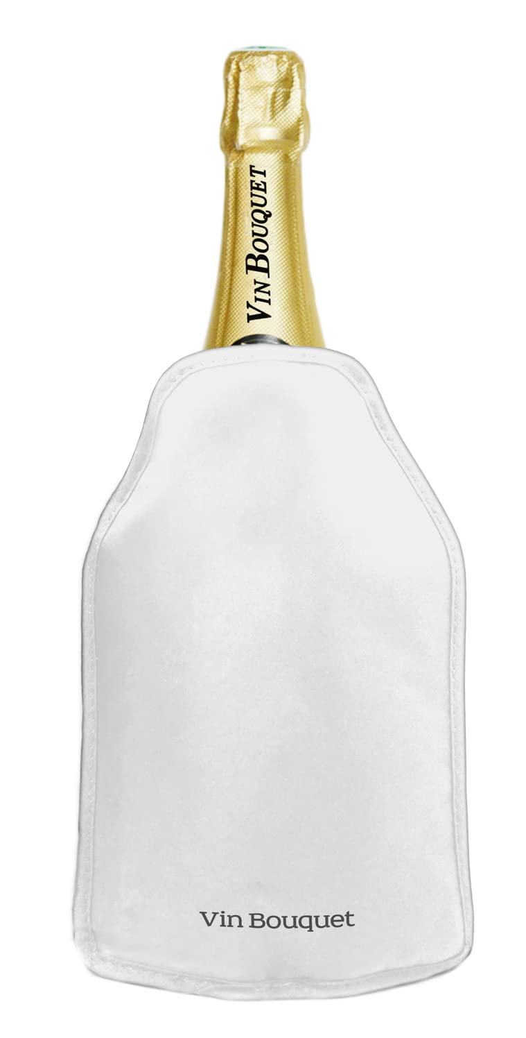 Vin Bouquet FIE 967 Kühlhülle weiss selbstanpassend rutschfest Flaschen Wein Sekt Champagner kühlen