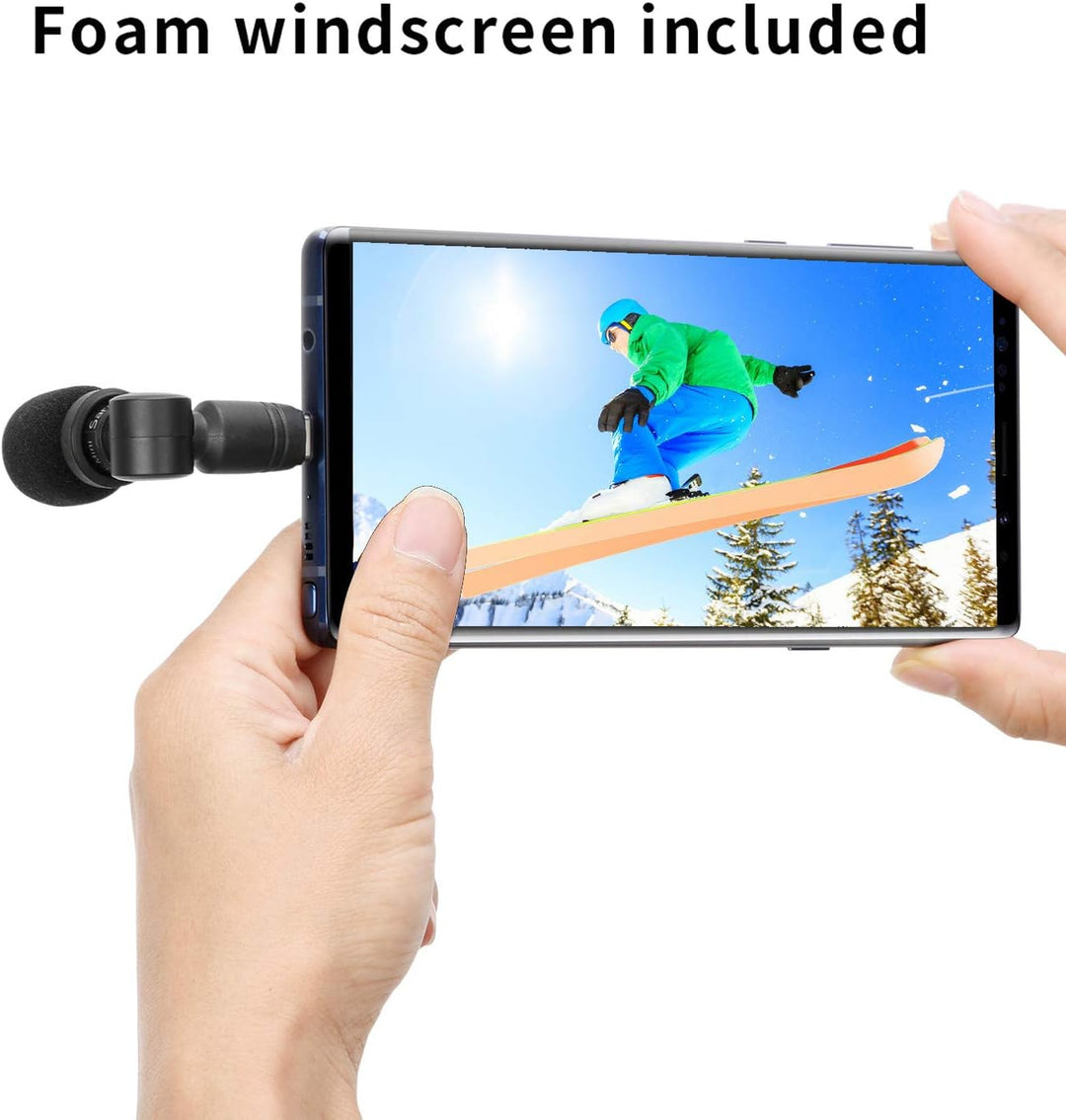 Saramonic Ultrakompaktes, omnidirektionales Kondensatormikrofon für Smartphones, Tablets und Compute