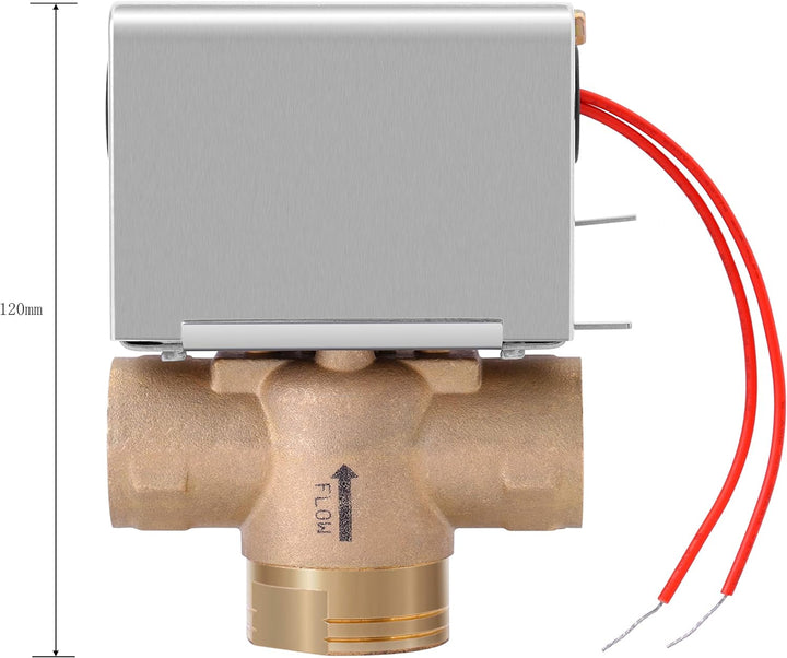 3 Wege Zonenventil 3/4 Zoll 3 Wege Ventil DN20 220V Motorisiertes Ventil 2 Drähte Normalerweise Gesc