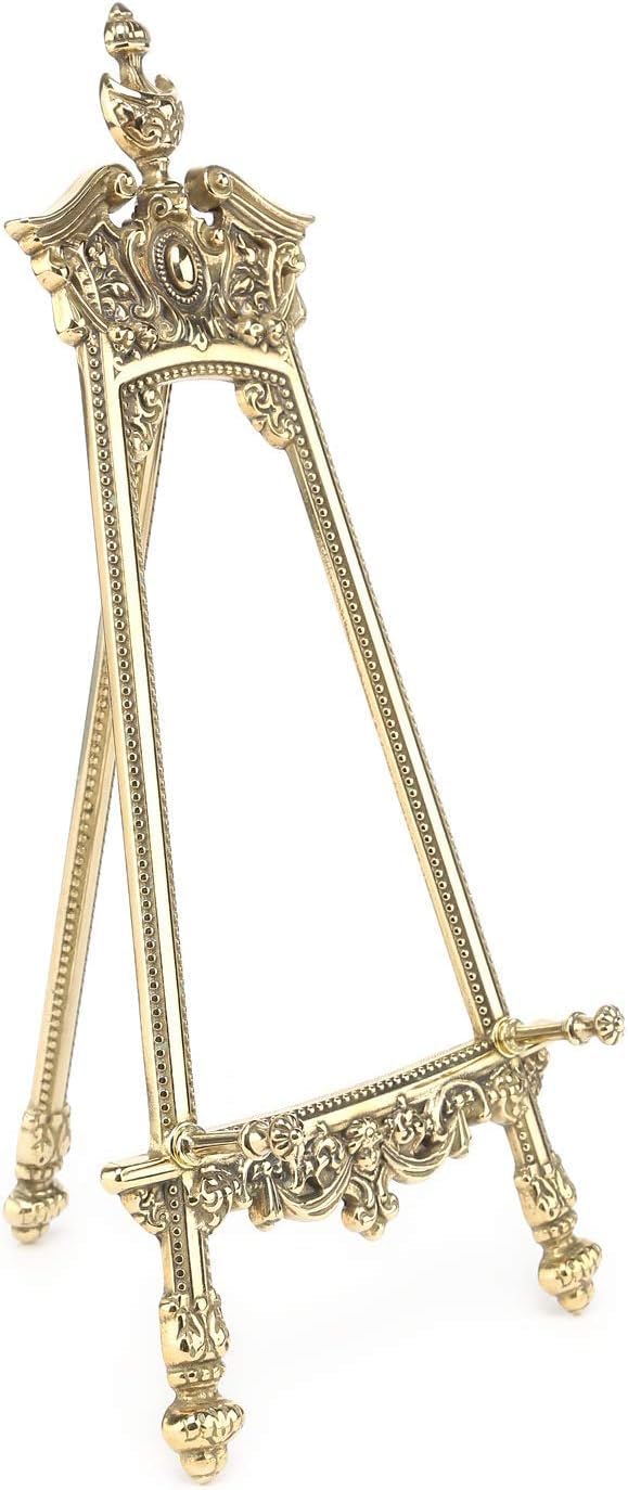 Präsentationsständer haltende Stativ Barock Messing H. cm.25-Teller-Kollektion