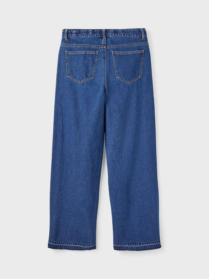 Name It Mädchen NLFLETIZZA DNM HW Straight Pant W. LD Jeanshose, Dark Blue Denim, 170