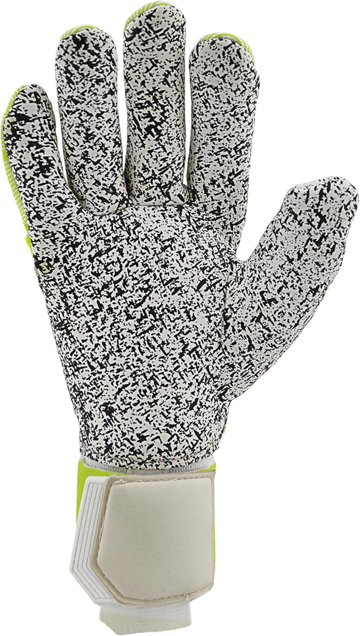 uhlsport Herren Pure Alliance Supergrip+ Finger Handschuhe 8.5 weiss/fluo gelb/Schwarz, 8.5 weiss/fl
