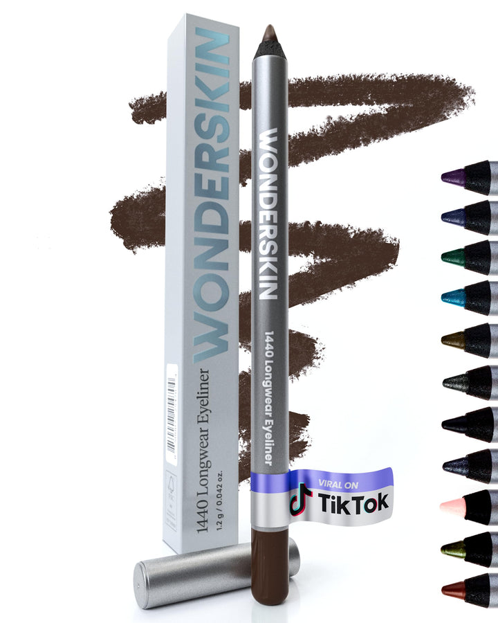 Wonderskin 1440 Longwear Brauner Eyer Liner-Stift – Wasserfester, anspitzbarer und wischfester Kajal