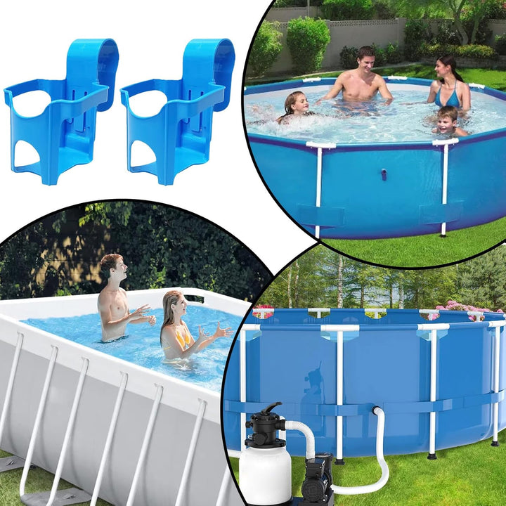 2 Stück Pool Getränkehalter | Wasserbecher Hängehalter | Whirlpools Getränkehalter aus Kunststoff |