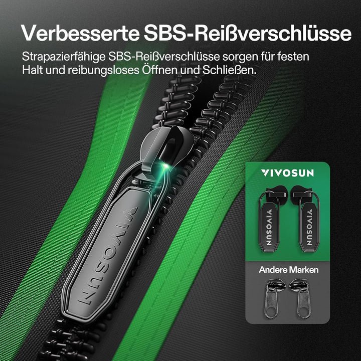 VIVOSUN Growzelt 150x150x200cm lichtdichtes Indoor Hydroponik Zelt mit reflektierendem Mylar Sichtfe