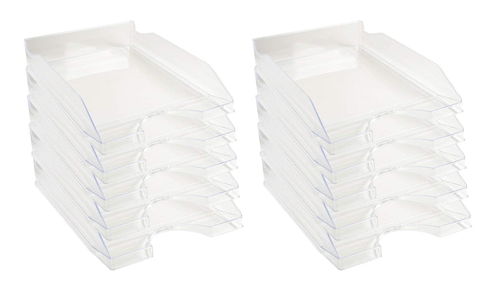 Exacompta 12323D 10er Pack Premium Briefablage Ecotray DIN A4. Ideale Briefkörbe für Ihre Organisati