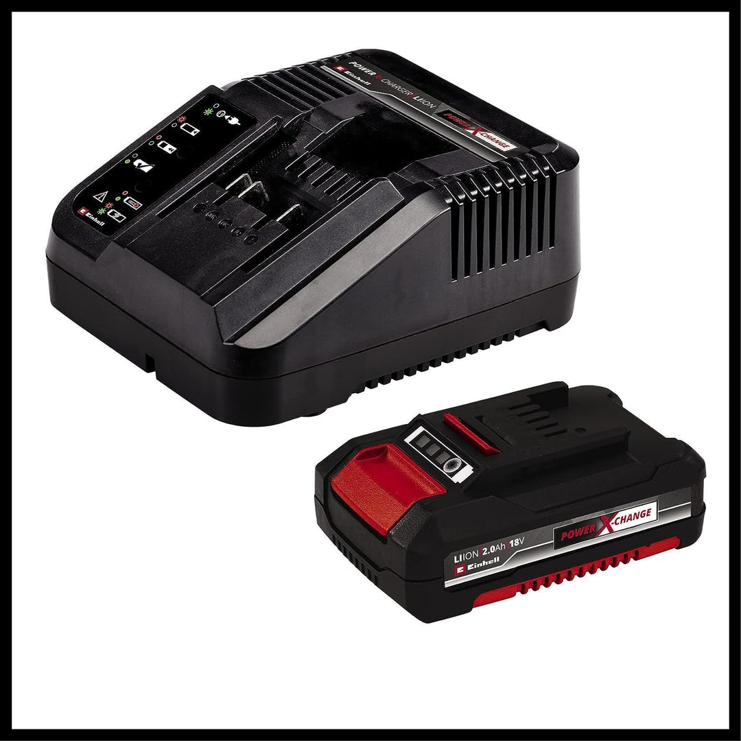 Einhell Akku-Bohrschrauber TE-CD 18/45 3X-Li+22 Power X-Change (18 V, 45 Nm, Winkelaufsatz, Exzenter