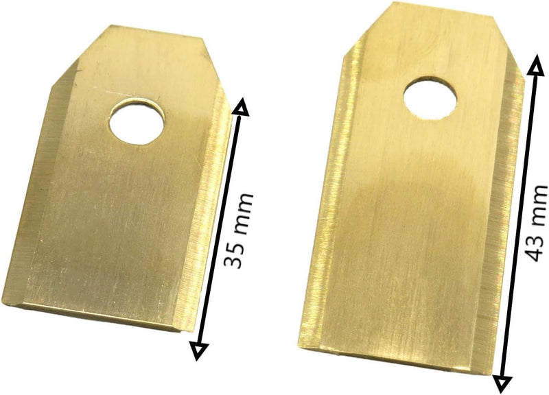 ONVAYA XXL Ersatzmesser für Mähroboter | 72x Titan Messer | 43 mm Länge | 0,75 mm | Husqvarna Automo