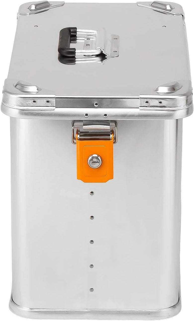 ALUBOX Motorrad Seitenkoffer ABX-M32-32 Liter, Aluminium, 32 Liter