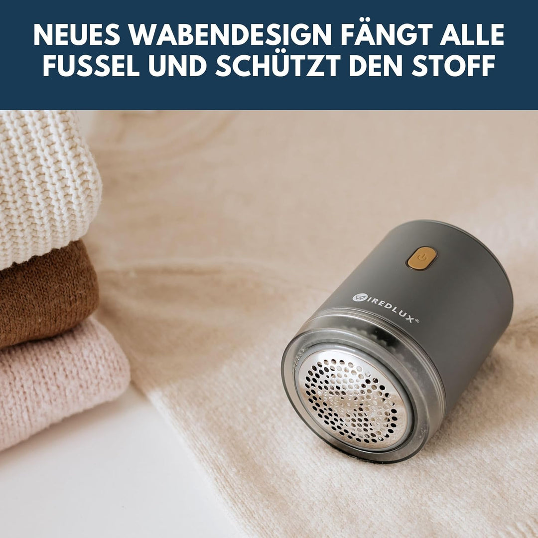 Fusselrasierer elektrisch – Fusselentferner & Entfussler für Kleidung, kompakt & tragbar – wiederauf