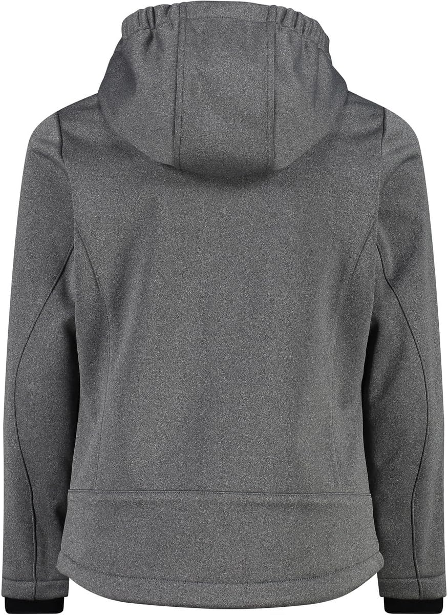 CMP Mädchen Softshelljacke Fix Hood 98 Schwarz Mel.-Glanz, 98 Schwarz Mel.-Glanz