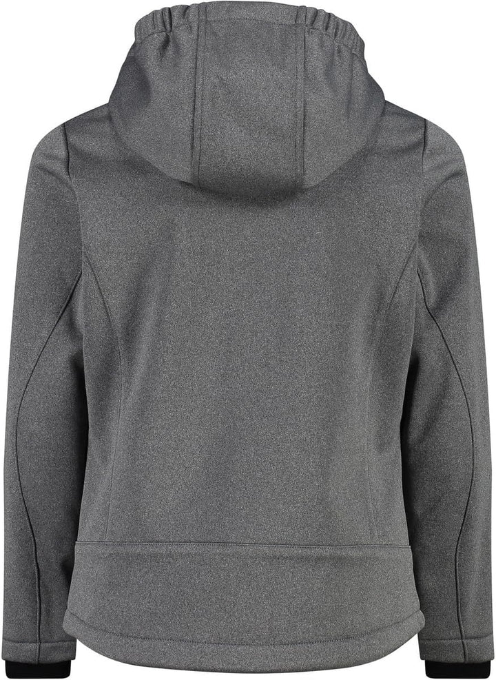 CMP Mädchen Softshelljacke Fix Hood 98 Schwarz Mel.-Glanz, 98 Schwarz Mel.-Glanz