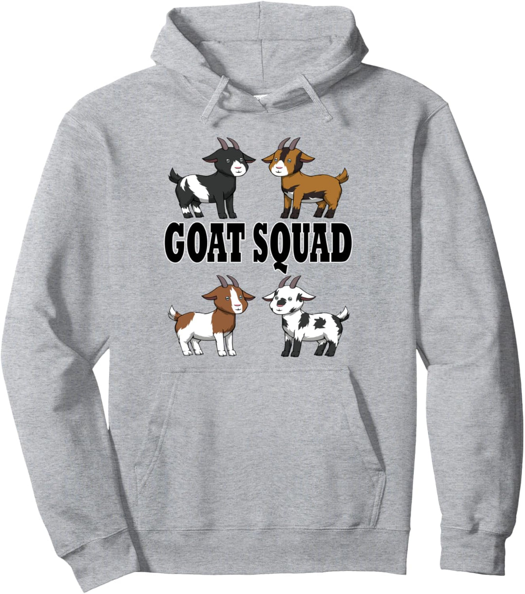 Goat Squad Ironischer Spruch Bauernhoftiere Pullover Hoodie