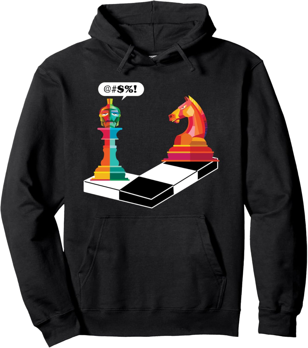 Schachmatt Schach Schachfiguren Schachbrett Schachspieler Pullover Hoodie