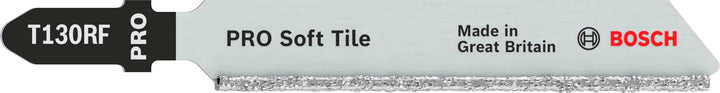 Bosch 2x PRO Soft Tile T130RF Stichsägeblatt (für Fliesen, Fliesen, Länge 83 mm, Professional Zubehö