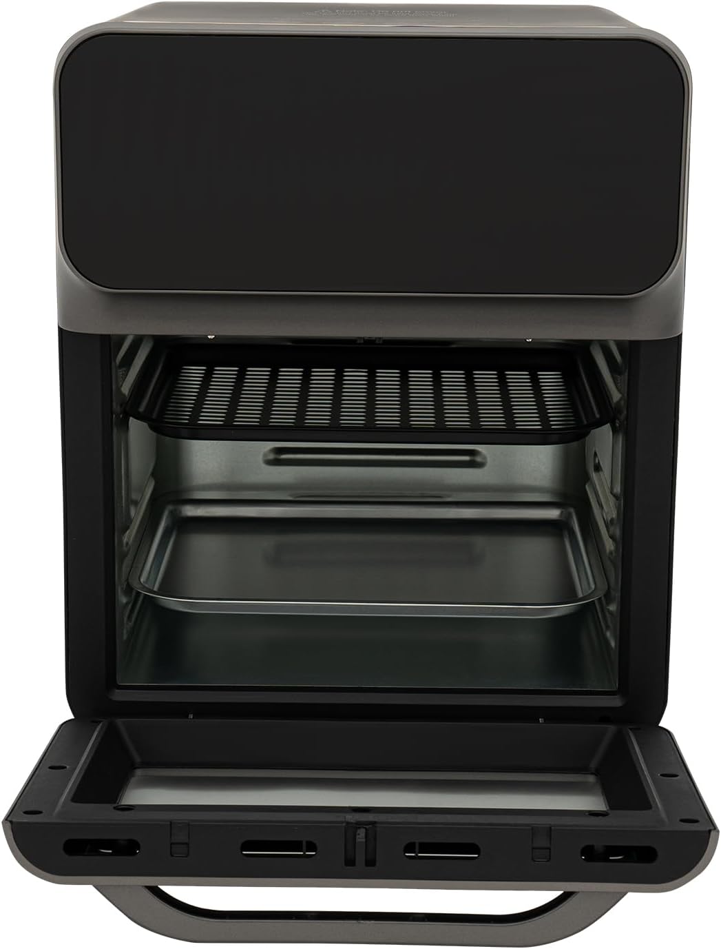 Mini Backofen 13 Liter Pizza-Ofen mit Umluft 3 in1 Backofen mit 2 Backbleche und 50 Kuchenboxen, Obe