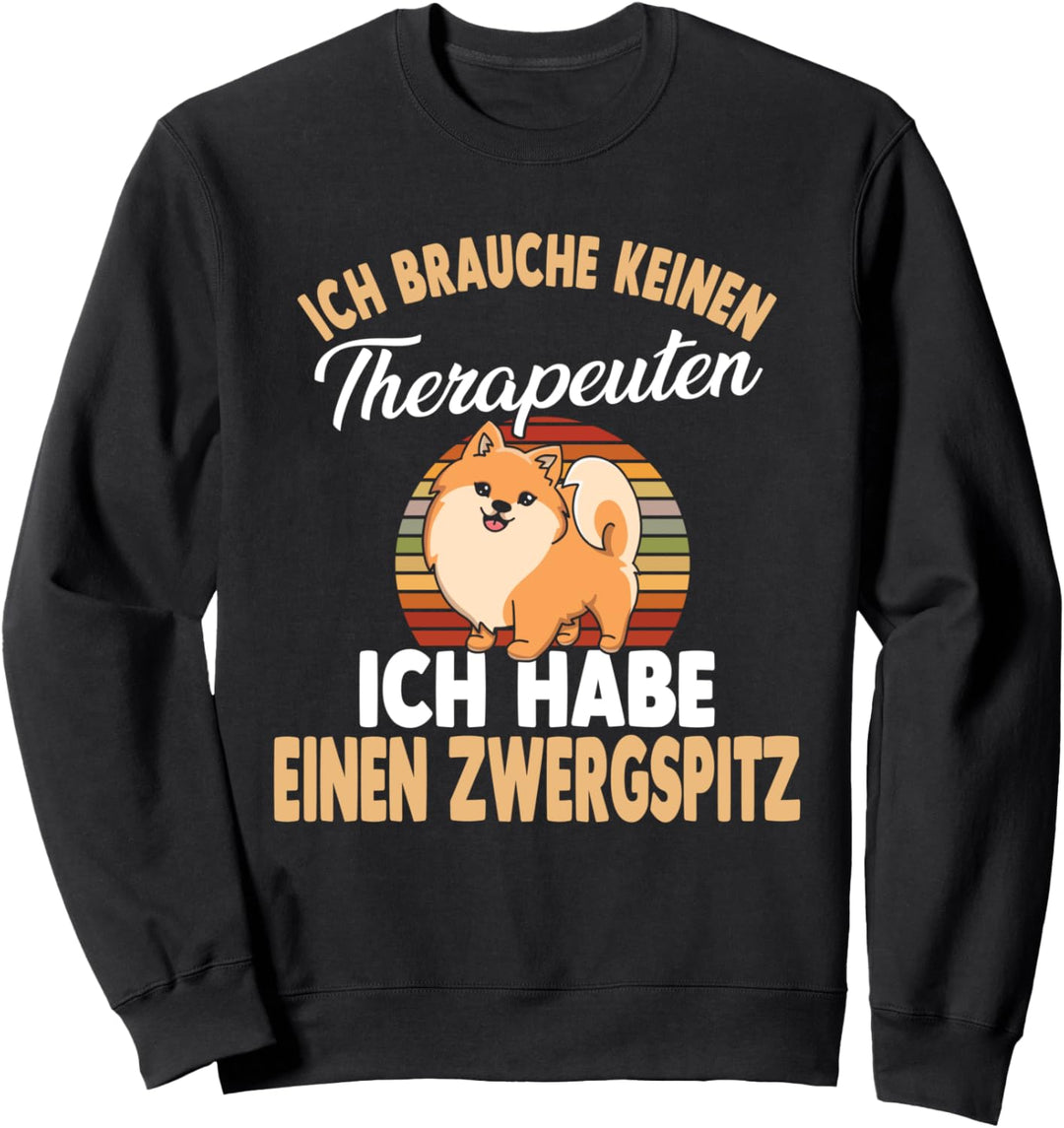 Pomeranian Therapie Zwergspitz Sweatshirt