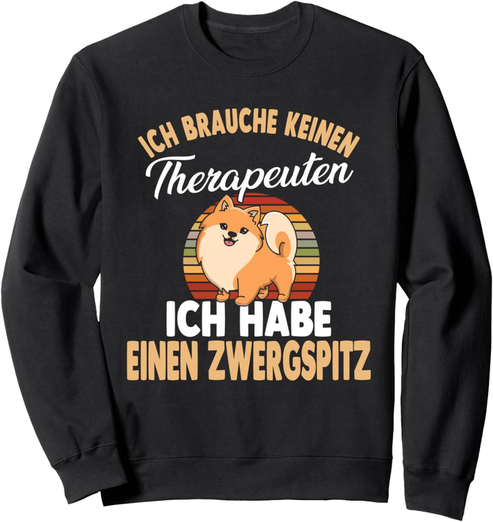 Pomeranian Therapie Zwergspitz Sweatshirt