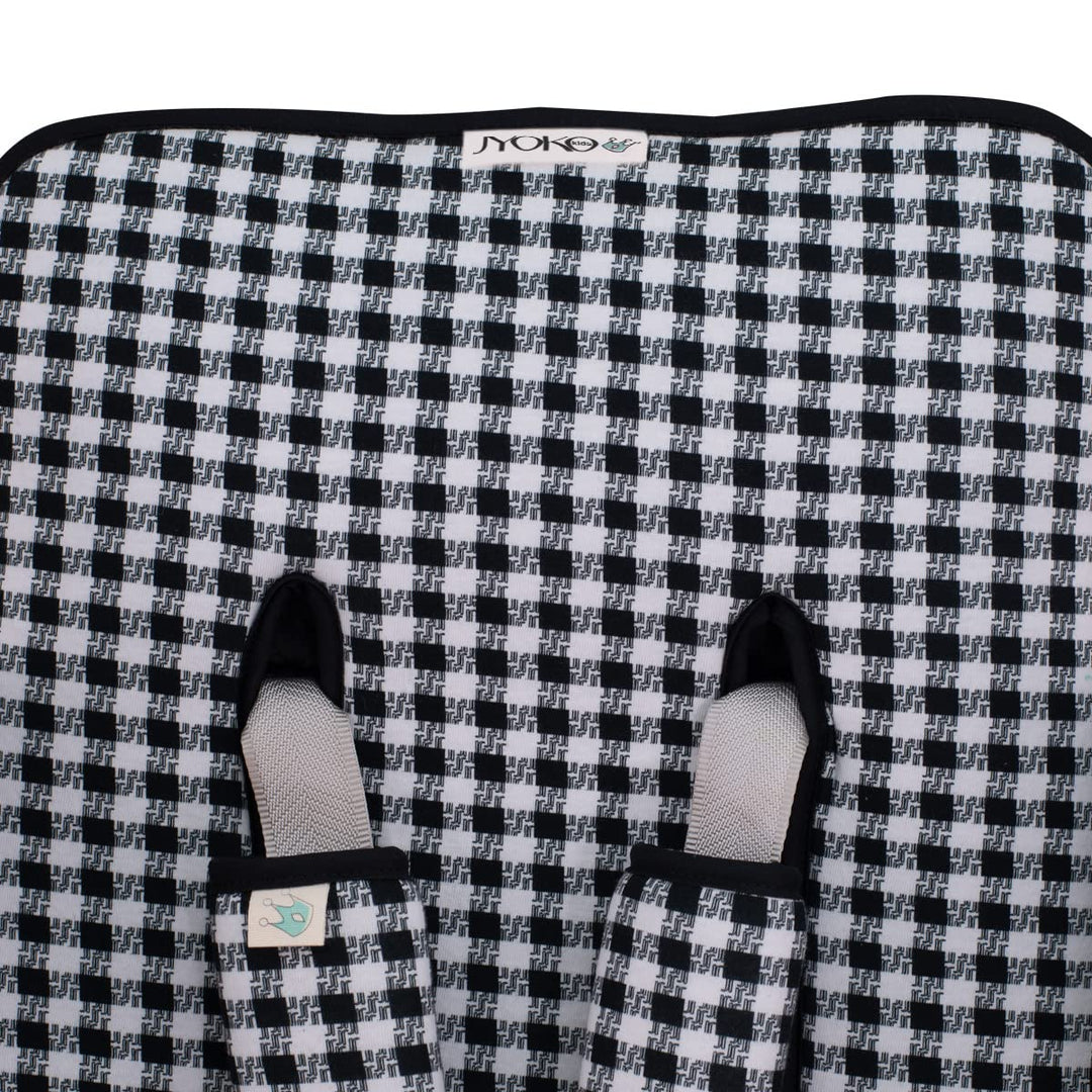 JYOKO KIDS Sitzauflage Universal für Kinderwagen + Gurtpolster Hergestellt aus Baumwollstoff + Schau