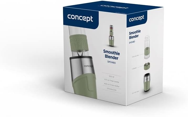 CONCEPT SM3480 SMOOTHIE BLENDER MAKER 500 W 1 X 570 ML 1 X 400 ML PISTAZIE