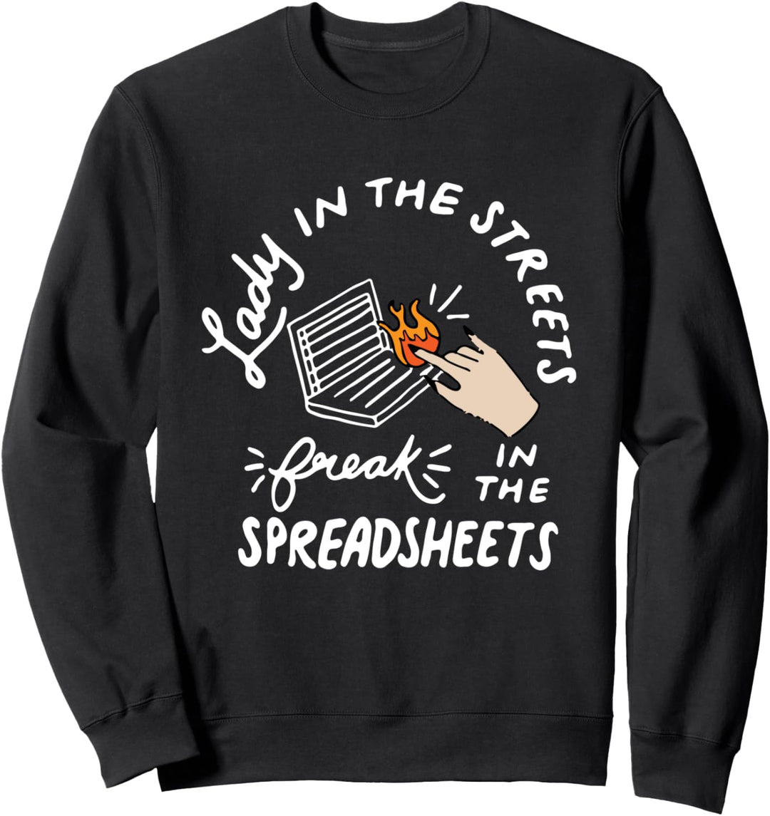 Buchhalterinnen auf der Strasse Freak in der Tabelle Sweatshirt