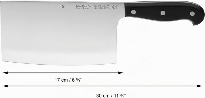 WMF Spitzenklasse Plus Chinesisches Hackmesser 30 cm, Made in Germany, Messer geschmiedet, Performan