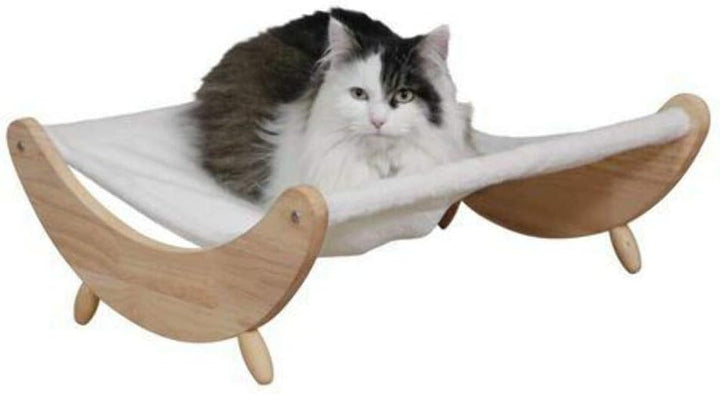 Kerbl Maxi-Pet 81629 Hängematte Dream, weiss mit Holzgestell