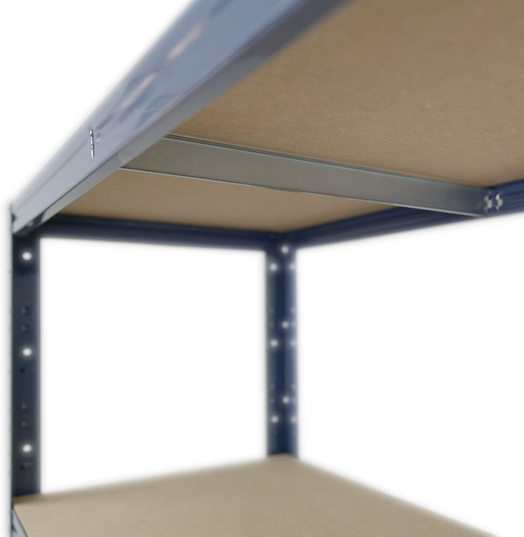 shelfplaza® 155x50x30cm Home Schwerlastregal blau/Metallregal mit 4 Böden/Kellerregal Metall, Garage