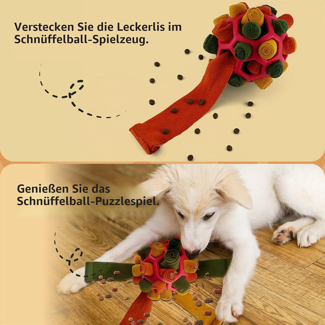 Schnüffelball für Hunde, Schnüffelteppich Schnüffelspielzeug Interaktive Hundespielzeug tragbarer Ha