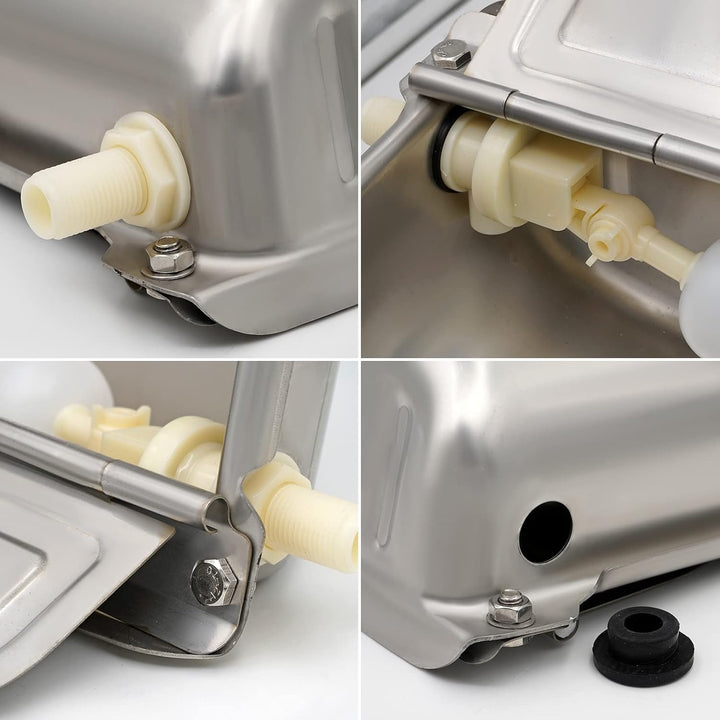 Automatischer Kuhtrinkwassernapf, Edelstahltränke für Hunde, Pferde, Rinder, Ziegen, Schafe, mit Kug