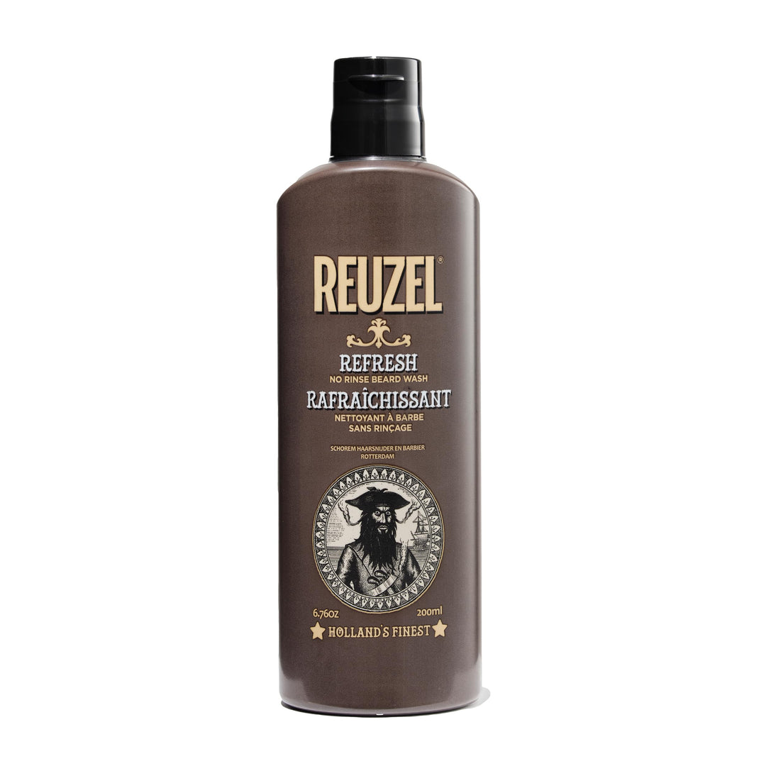 Reuzel Refresh No Rinse Beard Wash, Instantly Freshens Beard, 200 ml
