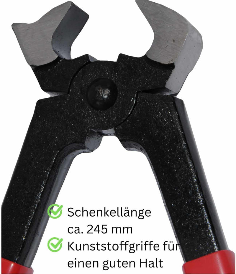 AMKA Hufbeschlag Zange mit Nietansatz 30 cm Hufzange Hufpflege Klauenpflege