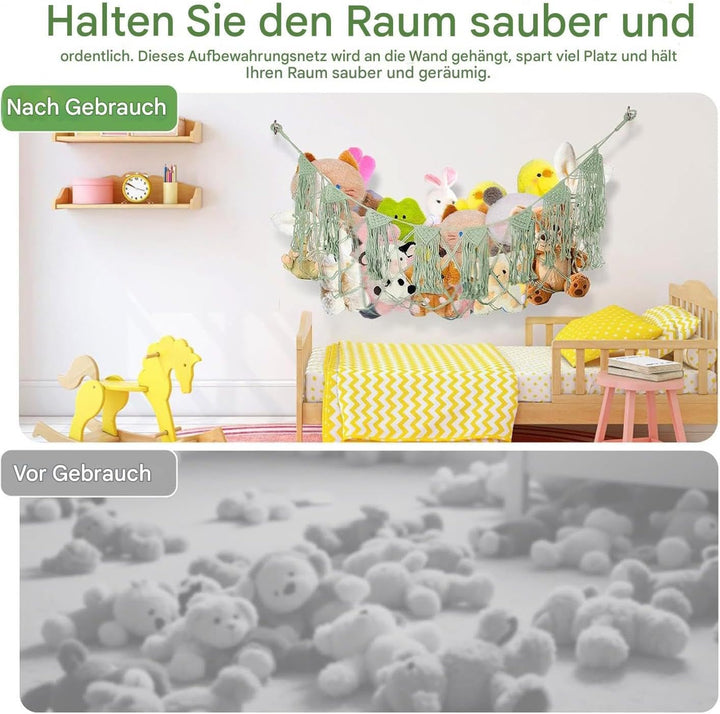 Spielzeug Netz Hängematte Für Stofftiere | Wandorganizer Für Hohe Belastung - Plüschtier Aufbewahrun