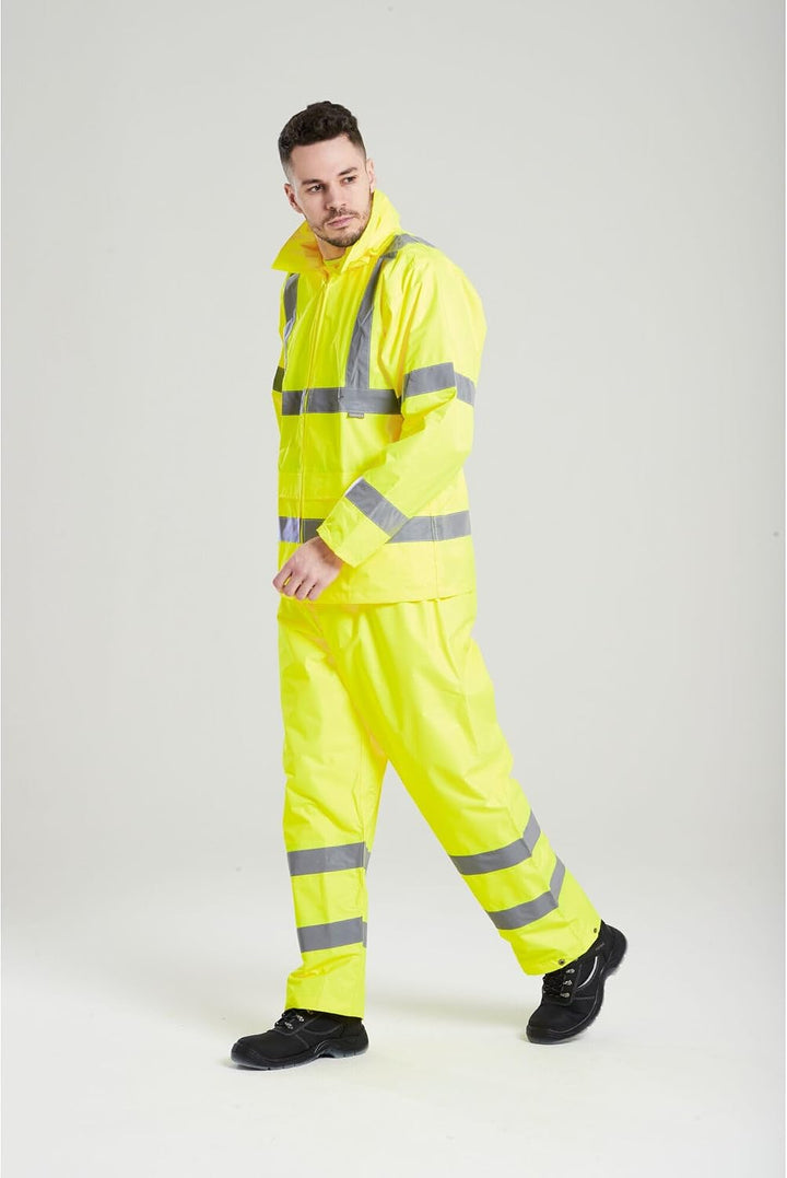 Portwest Regen Warnschutzhose, Grösse: S, Farbe: Gelb, H441YERS S Gelb, S Gelb