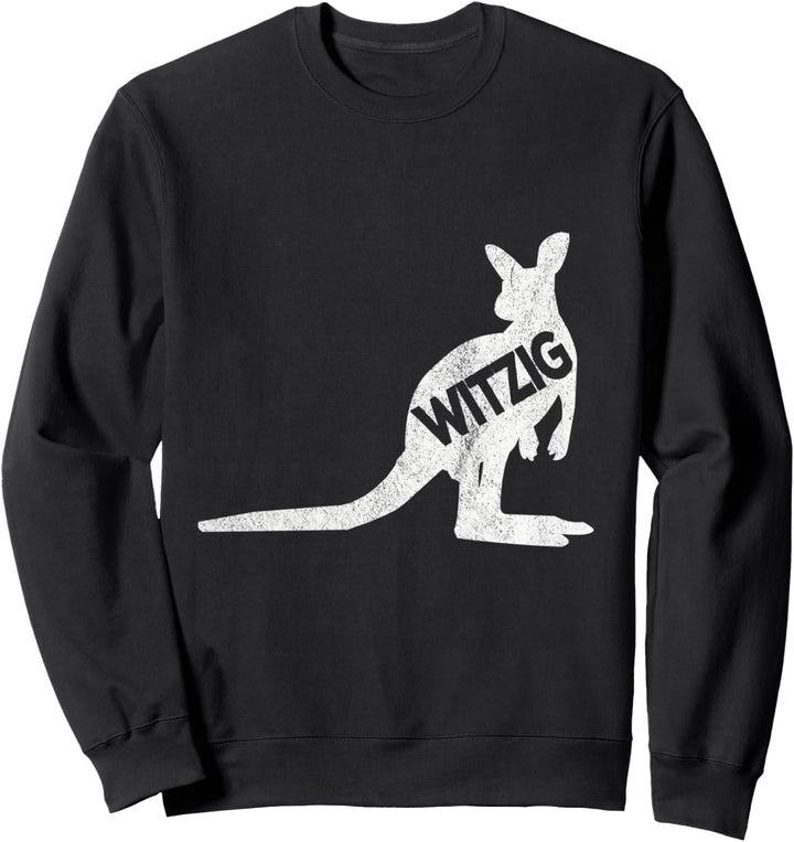 Känguru Witzig Sie stellen wohl gerne unnötige Fragen Sweatshirt